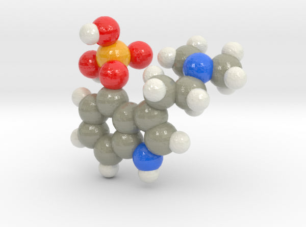 Psilocybin Small Molecule 3d printed